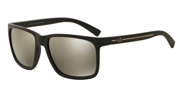 Exchange Armani AX4041SF 80625A Matte Brown Frame/Light Brown Mirror Dark Gold Lens, Size 58mm Sunglasses