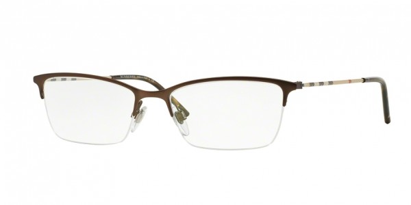 Burberry BE1278 1012 Matte Brown, Size 53mm Eyeglasses