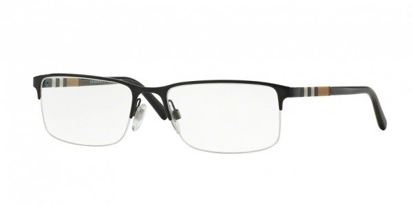 Burberry BE1282 1001 Black, Size 55mm Eyeglasses