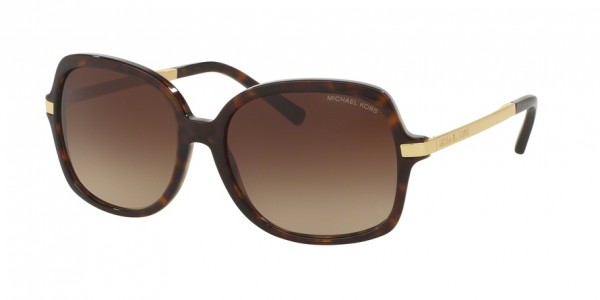 Michael Kors ADRIANNA II MK2024 310613 Dk Tortoise Frame/Brown Gradient Lens, Size 57mm Sunglasses