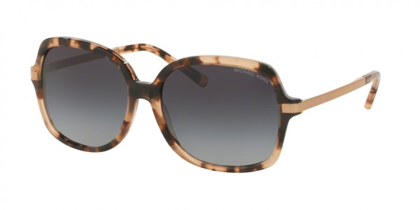 Michael Kors ADRIANNA II MK2024 316213 Pink Tortoise Frame/Light Grey Gradient Lens, Size 57mm Sunglasses