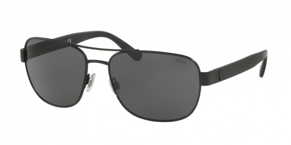Polo PH3101 903887 Matte Black Frame/Dark Gray Lens, Size 60mm Sunglasses