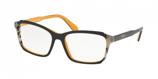Prada HERITAGE PR 01VV 30Z1O1 Top Blue/Yellow/Grey Havana, Size 53mm Eyeglasses