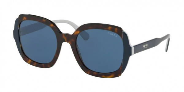 Prada HERITAGE PR 16US W3C1V1 Havana/Top Blue Grey Frame/Blue Lens, Size 54mm Sunglasses