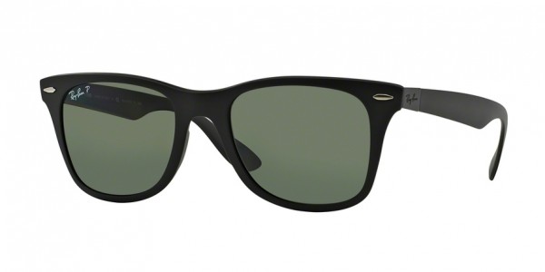 Ray-Ban WAYFARER LITEFORCE RB4195 601S9A Matte Black Frame/Polar Green Lens, Size 52mm Polarized Sunglasses